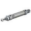 Пневмоцилиндр 10x125 мм ISO 6432 Aignep MF 010 0125 круглый двустороннего действия