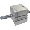 Пневмоцилиндр 100x10 мм по ISO 21287 Aignep WJM 100 0010 двустороннего действия компактный