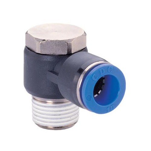 Штуцер цанговый угловой R3/8-6 мм CDC PH-06-03