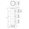Коллектор цанговый G1/2-12 мм CDC PHL-12-G04(3)
