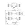 Коллектор цанговый G1/2-6 мм CDC PHT-06-G04(2)