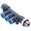 Коллектор цанговый G1/4-4 мм CDC PKD-0804-G02