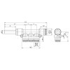 Коллектор цанговый 8 мм-6 мм CDC PKJ-0806