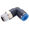 Штуцер цанговый угловой R1/4-8 мм CDC PL-08-02