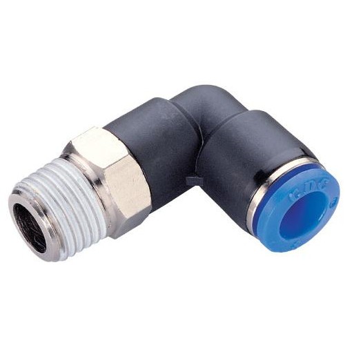 Штуцер цанговый угловой R3/8-6 мм CDC PL-06-03