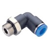 Штуцер цанговый угловой M6-4 мм CDC PL-04-M6