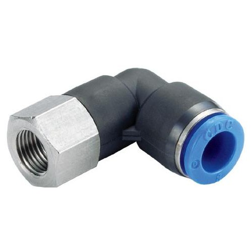 Штуцер цанговый угловой R3/8-6 мм CDC PLF-06-03