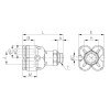 Коллектор цанговый G1/8-4 мм CDC PXT-04-G01