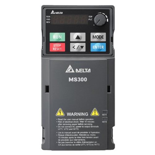 Преобразователь частоты Delta Electronics VFD1A5MS43AFSAA(0.37кВт 3ф 400В) серии MS300