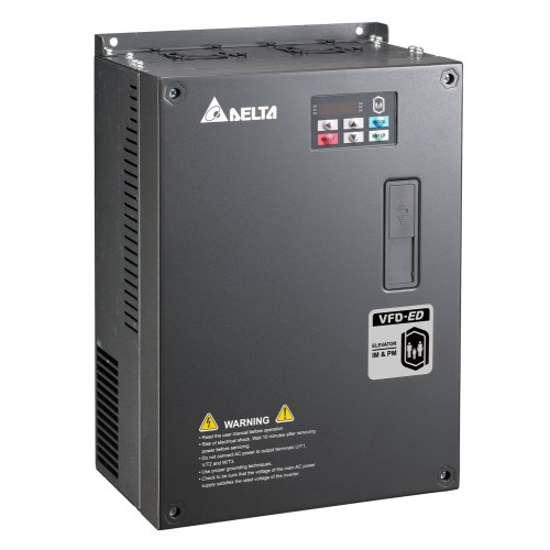 Лифтовые Преобразователь частоты Delta Electronics VFD055ED43S (5.5кВт 3ф 400В) серии VFD-ED