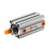 Пневмоцилиндр 100x150 мм Пневмоцилиндр по ISO 21287 E.MC SF100x150-S двустороннего действия компактный