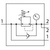 Регулятор давления Festo MS6-LRB-1/2-D8-AS 527665-1