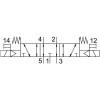 Распределитель электромагнитный 5/3 Festo VSVA-B-P53E-D-D2-1R5L