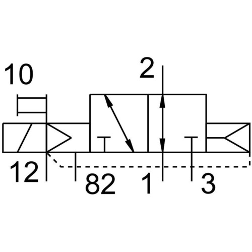 Распределитель электромагнитный 3/2 Н.О. Festo VUVS-L25-M32U-AZD-G14-F8