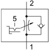Дроссель с обратным клапаном Festo GRLSA-1/4-QS-8 540662