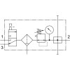 Блок подготовки воздуха Festo LFRS-1/4-D-MINI-KB 195024