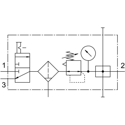 Блок подготовки воздуха Festo LFRS-1/4-D-MINI-KB 195024