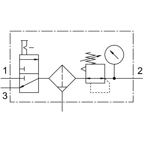 Блок подготовки воздуха Festo LFRS-1/4-D-MINI-KC 195026