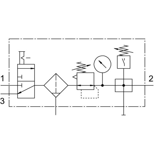 Блок подготовки воздуха Festo LFRS-3/8-D-MIDI-KF 195060