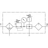 Блок подготовки воздуха Festo FRC-3/8-D-MIDI-KB-A 185810