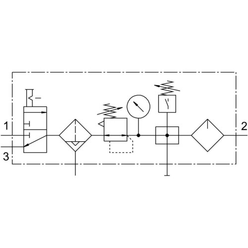 Блок подготовки воздуха Festo FRC-3/8-D-MIDI-KC-A 185822