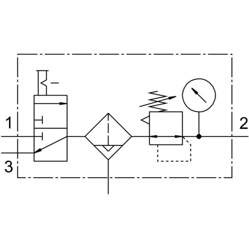 Блок подготовки воздуха Festo LFRS-3/8-D-MIDI-KC-A 195055