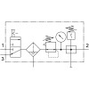 Блок подготовки воздуха Festo LFRS-3/8-D-MIDI-KF-A 195061