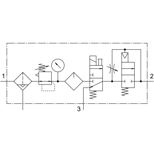 Блок подготовки воздуха Festo FRC-3/8-D-MIDI-KE-A 185834
