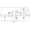 Блок подготовки воздуха Festo LFRS-1/4-D-MINI-KD 195028