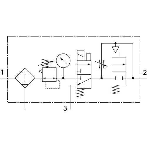 Блок подготовки воздуха Festo LFRS-1/4-D-MINI-KD 195028