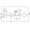 Блок подготовки воздуха Festo MSB4N-1/4:C3J3M1D7A1F3-WP 550488