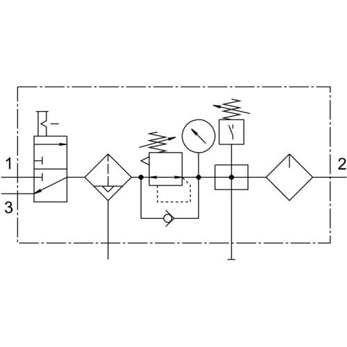 Блок подготовки воздуха Festo FRC-1/2-D-MAXI-KC-A 186058