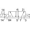 Распределитель электромагнитный 5/2 Festo CPVSC1-M1H-M-T-Q4