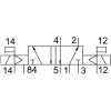 Распределитель электромагнитный 5/2 Festo CPV14-M1H-5JS-K-1/8