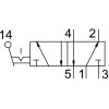 Ручной клапан 5/2 Festo H-5-1/4-B