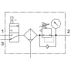Блок подготовки воздуха Festo MSB6N-1/2:C3J1-WP 543577