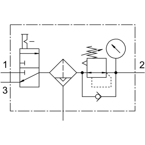 Блок подготовки воздуха Festo MSB4N-1/4:J1M1D1A1-WP 541436