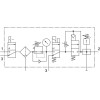 Блок подготовки воздуха Festo MSB4N-1/4:C3J4M1D7A1F3-WP 550490