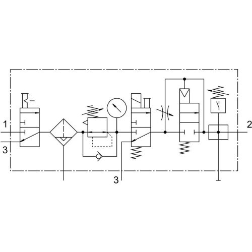 Блок подготовки воздуха Festo MSB4-1/4:C3J2D1A1F3-WP 542299