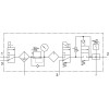 Блок подготовки воздуха Festo MSB4N-1/4:C3J3D7A1F3-WP 550487