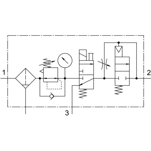 Блок подготовки воздуха Festo MSB6N-1/2:J3D7A1-WP 550511