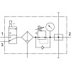 Блок подготовки воздуха Festo LFRS-1/2-D-DI-MAXI-KB 195178