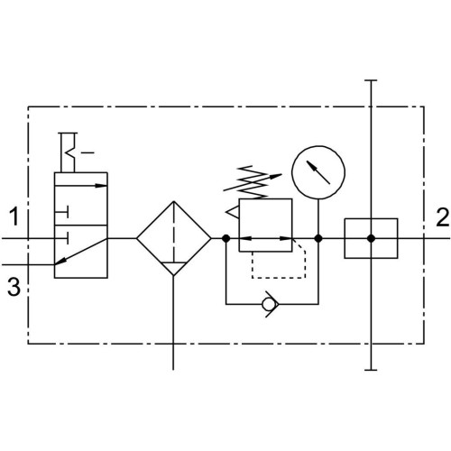 Блок подготовки воздуха Festo LFRS-1/2-D-DI-MAXI-KB 195178
