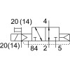 Распределитель электромагнитный 3/2 Н.О. Festo VMPA1-M1H-W-PI