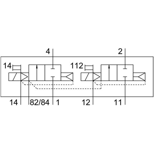 Распределитель электромагнитный 2/2 Н.З. Festo CPV10-M1H-2X2-GLS-K-M7