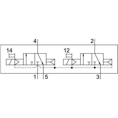 Базовый распределитель 2х3/2 Н.З. Festo VSVA-B-T32C-A-A1-P1