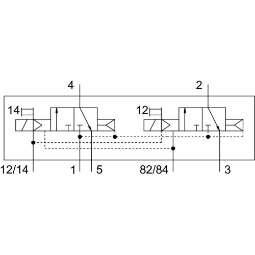 Распределитель электромагнитный 2х3/2 Н.З. Festo VMPA14-M1H-K-PI