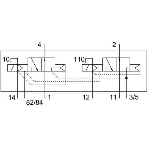 Распределитель электромагнитный 2х3/2 Н.О. Festo CPV10-M1H-2X3-OLS-M7