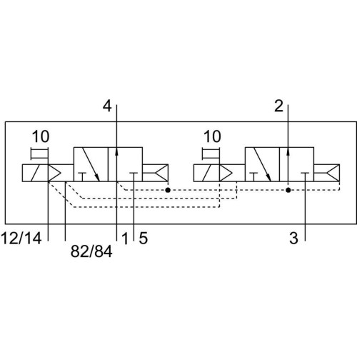Распределитель электромагнитный 2х3/2 Н.О. Festo VMPA1-M1H-N-PI