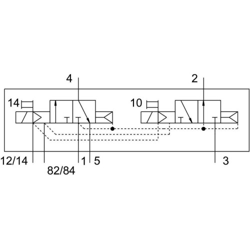 Распределитель электромагнитный 2х3/2 Н.О. и Н.З. Festo VMPA2-M1H-H-PI